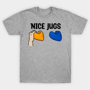 Rock Climbing Jugs Pun T-Shirt